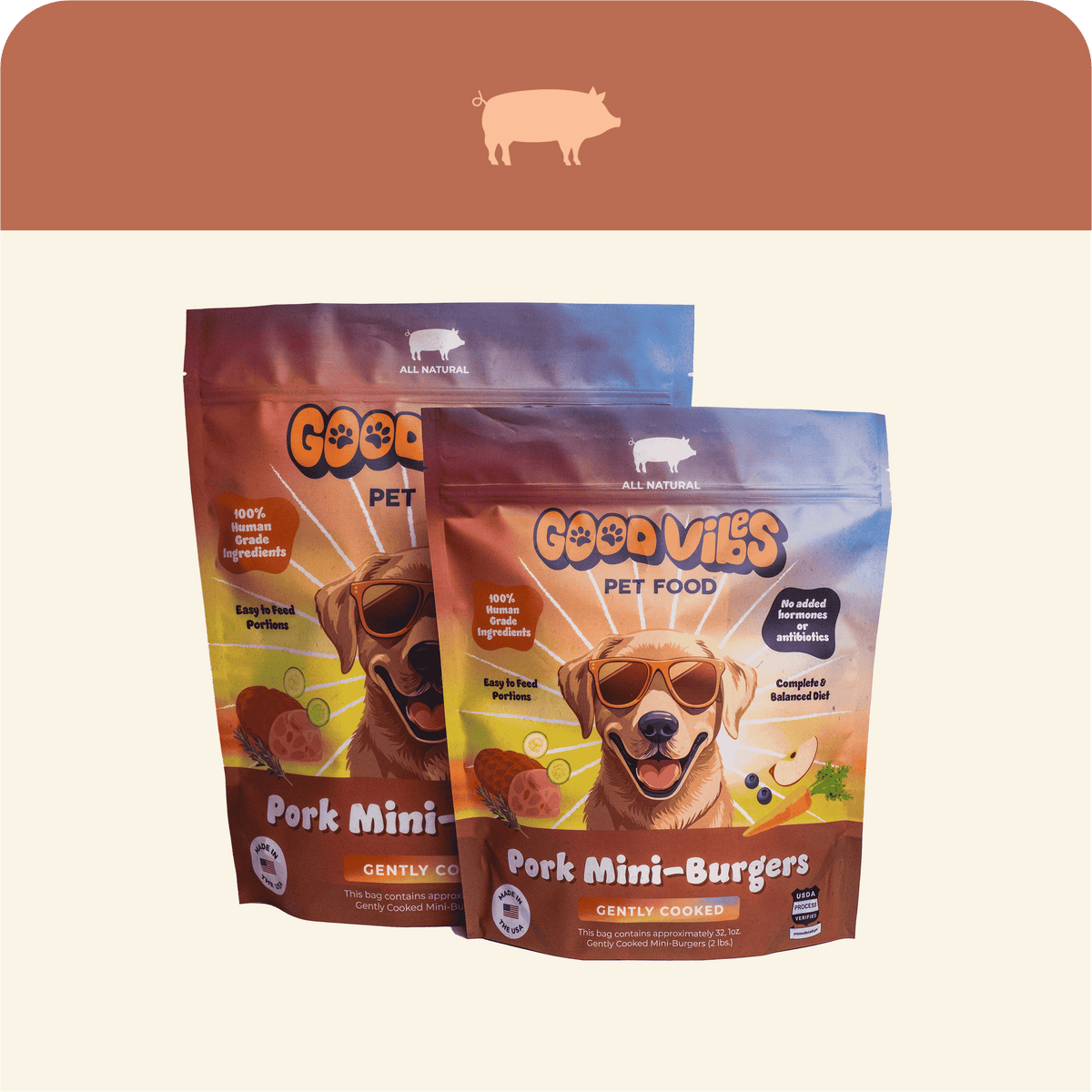 Good Vibes Gently Cooked Frozen Dog Food