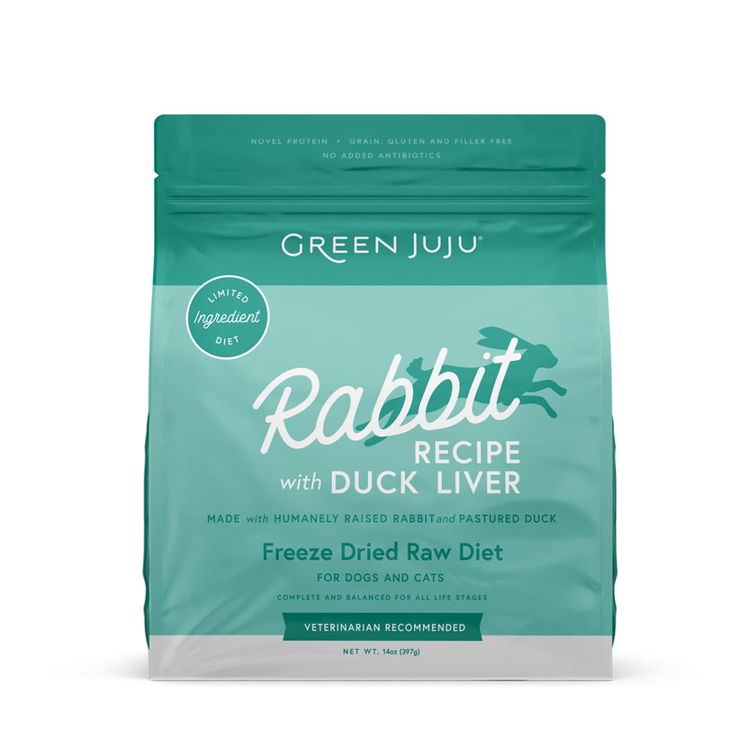 Green Juju Freeze Dried Dog Food - Rabbit