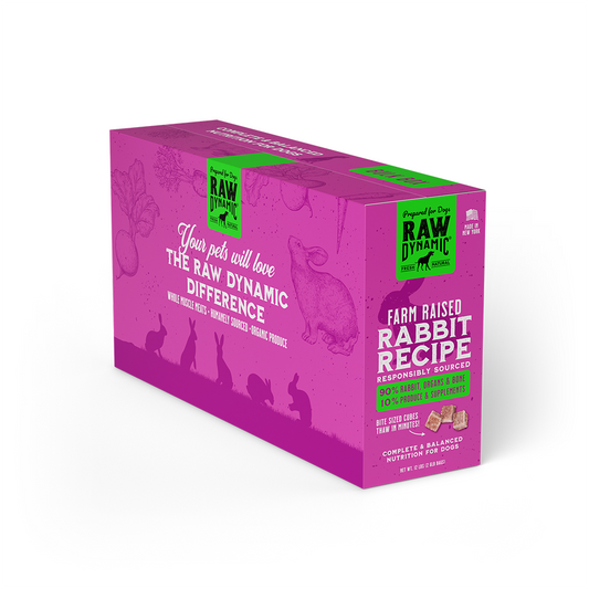 Raw Dynamic Frozen Raw Dog Food - Rabbit