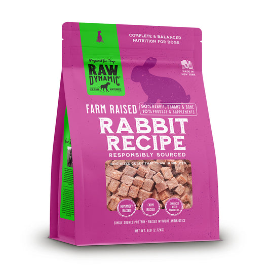 Raw Dynamic Frozen Raw Dog Food - Rabbit