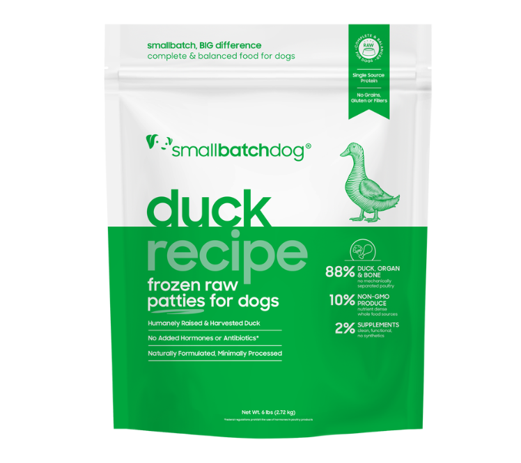 Smallbatch Frozen Raw Duck