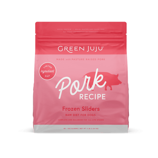 Green Juju Frozen Raw Dog Food - Pork