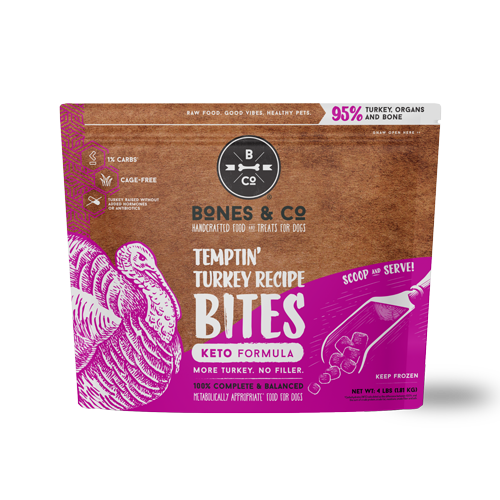 Bones & Co Frozen Raw Dog Food - Turkey