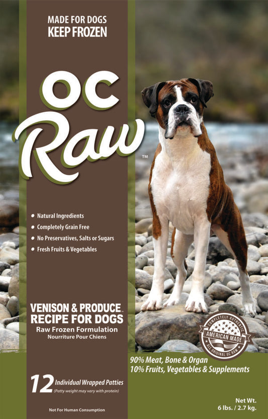 OC Raw Frozen Raw Dog Food - Venison