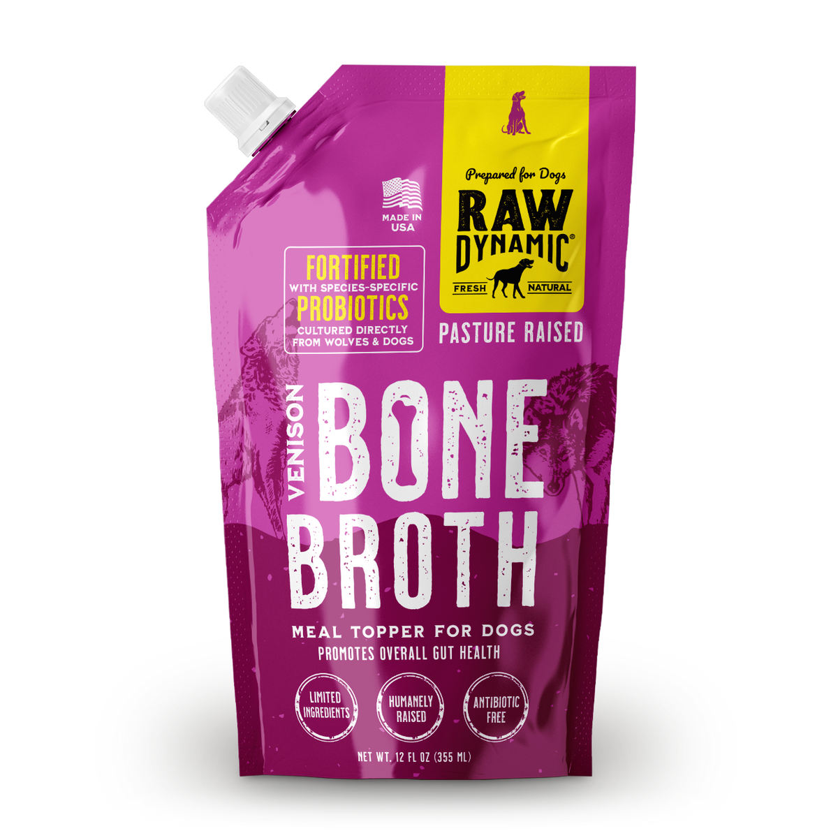 Raw Dynamic Frozen Bone Broth - Venison