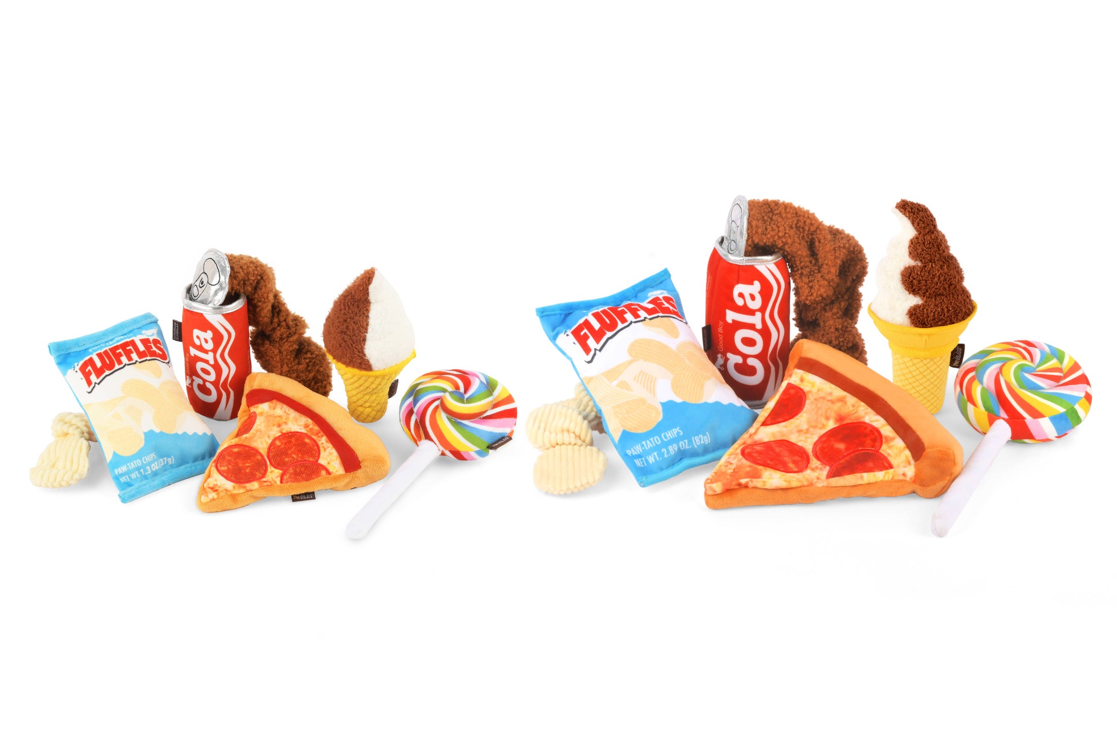 Snack Attack Plush Dog Toys MINI