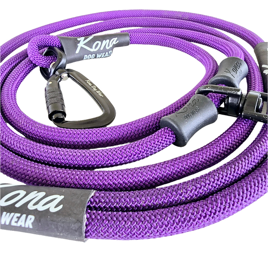 Plum Handsfree Rope Leash