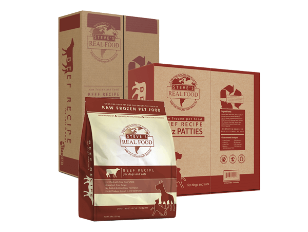 Steve's Frozen Raw Dog Food - Beef