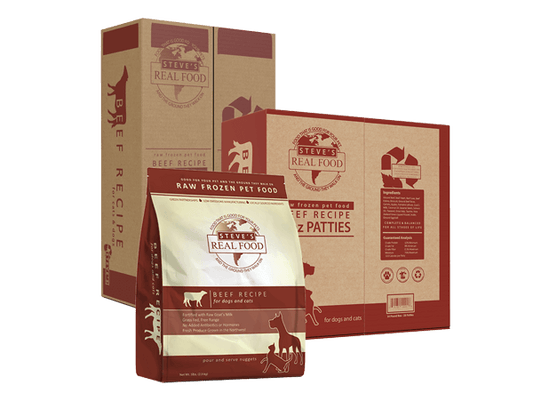 Steve's Frozen Raw Dog Food - Beef