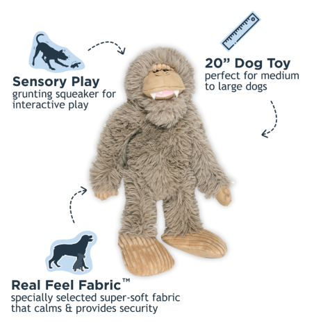 Plush Big Foot Dog Toy