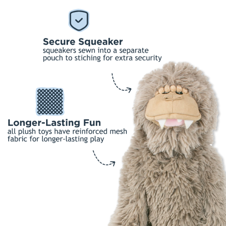 Plush Big Foot Dog Toy