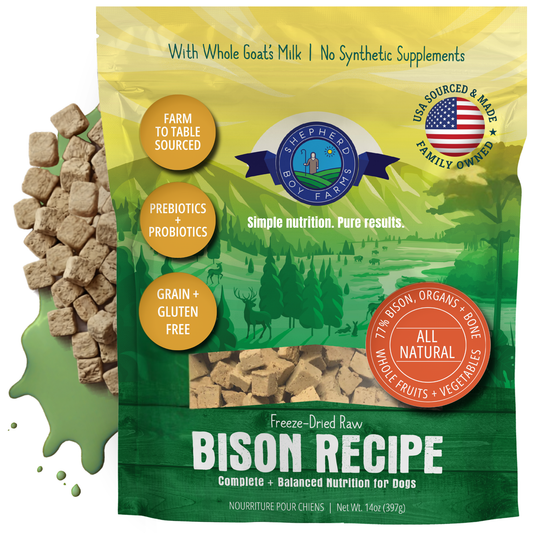 Freeze Dried Bison Recipe for Dogs