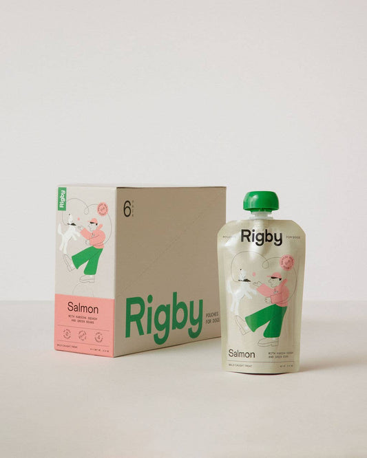 Rigby Organic Salmon Squeeze Pouch for Dogs