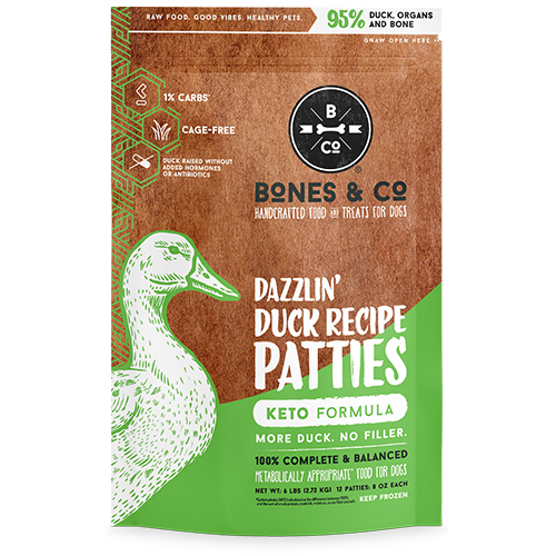 Bones & Co Frozen Raw Dog Food - Duck