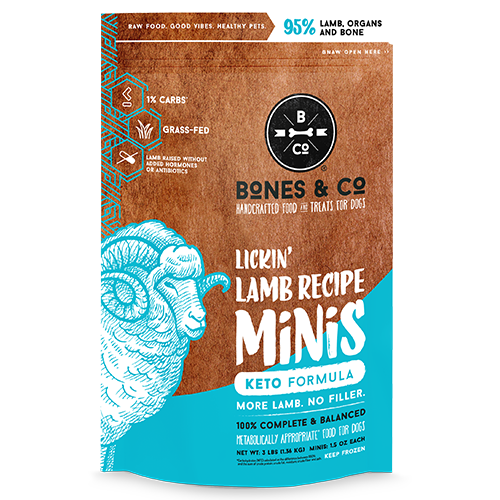 Bones & Co Frozen Raw Dog Food - Lamb