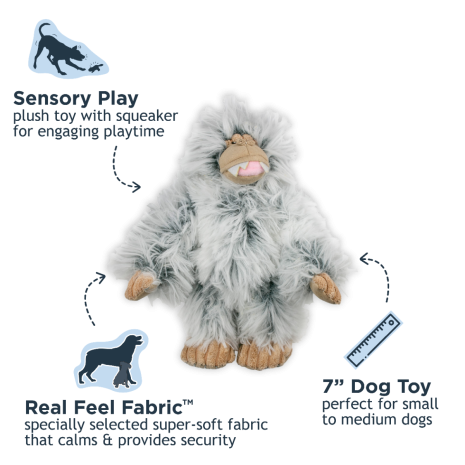 Yeti Plush Dog Toy