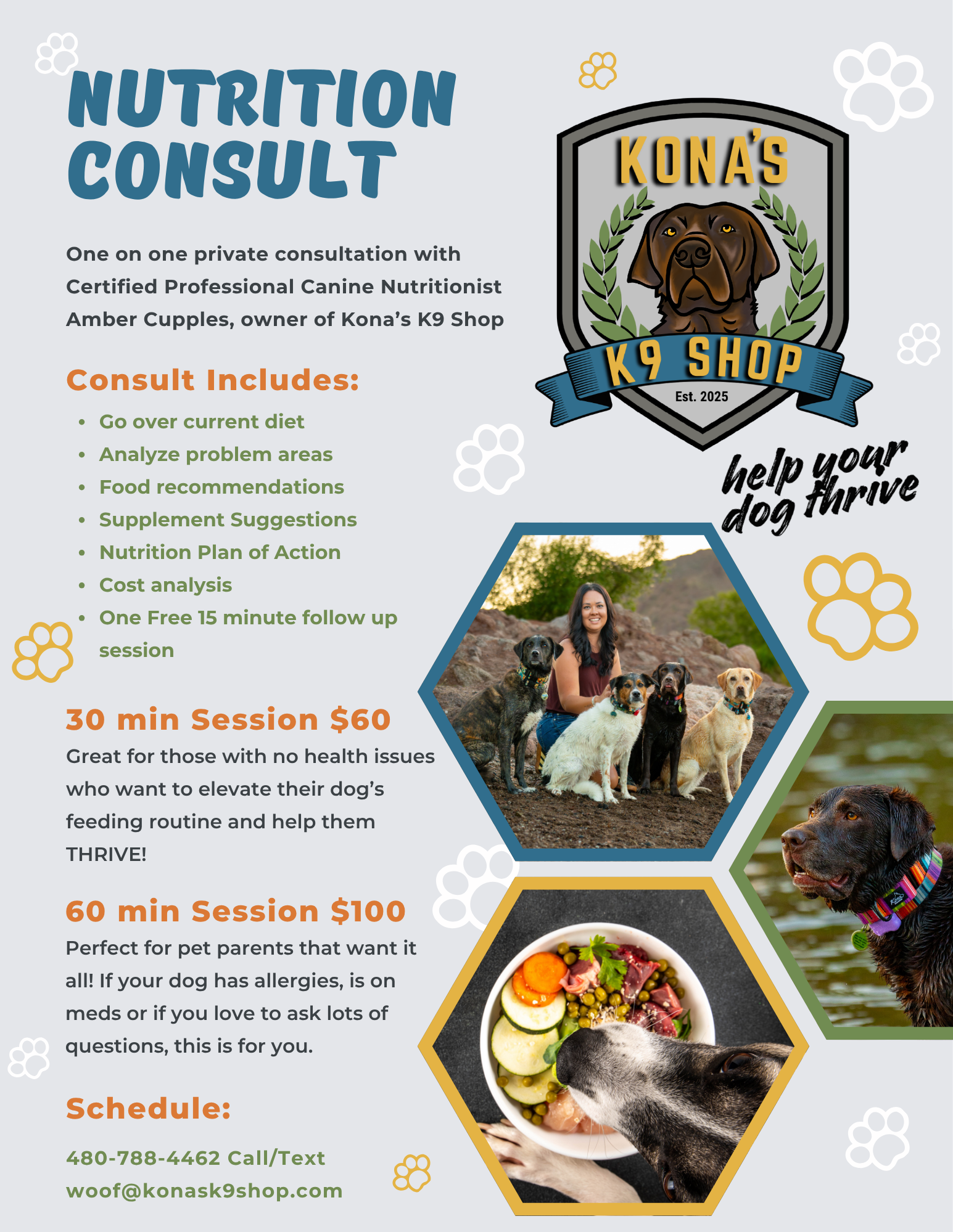Canine Nutrition Consultation