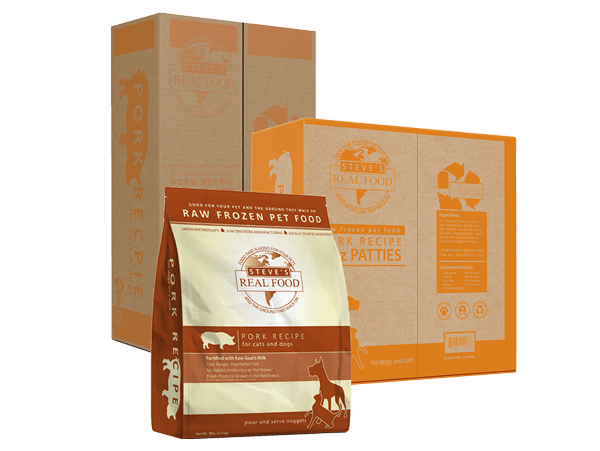 Steve's Frozen Raw Dog Food - Pork