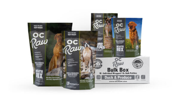 OC Raw Frozen Raw Dog Food - Duck