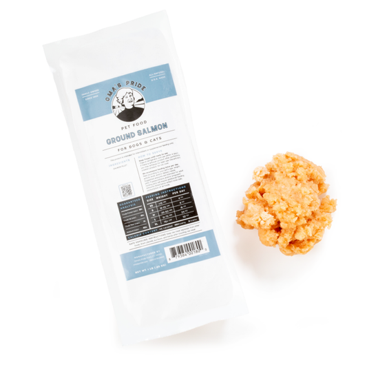 Oma's Pride Frozen Raw Salmon Grind