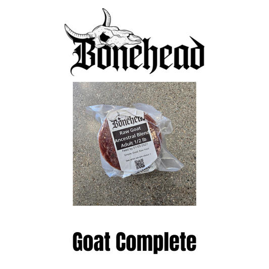 Bonehead Ancestral Blend Frozen Raw Dog Food - Goat