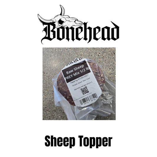 Bonehead Frozen Raw Topper - Sheep
