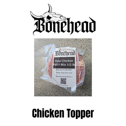 Bonehead Frozen Raw Topper - Chicken