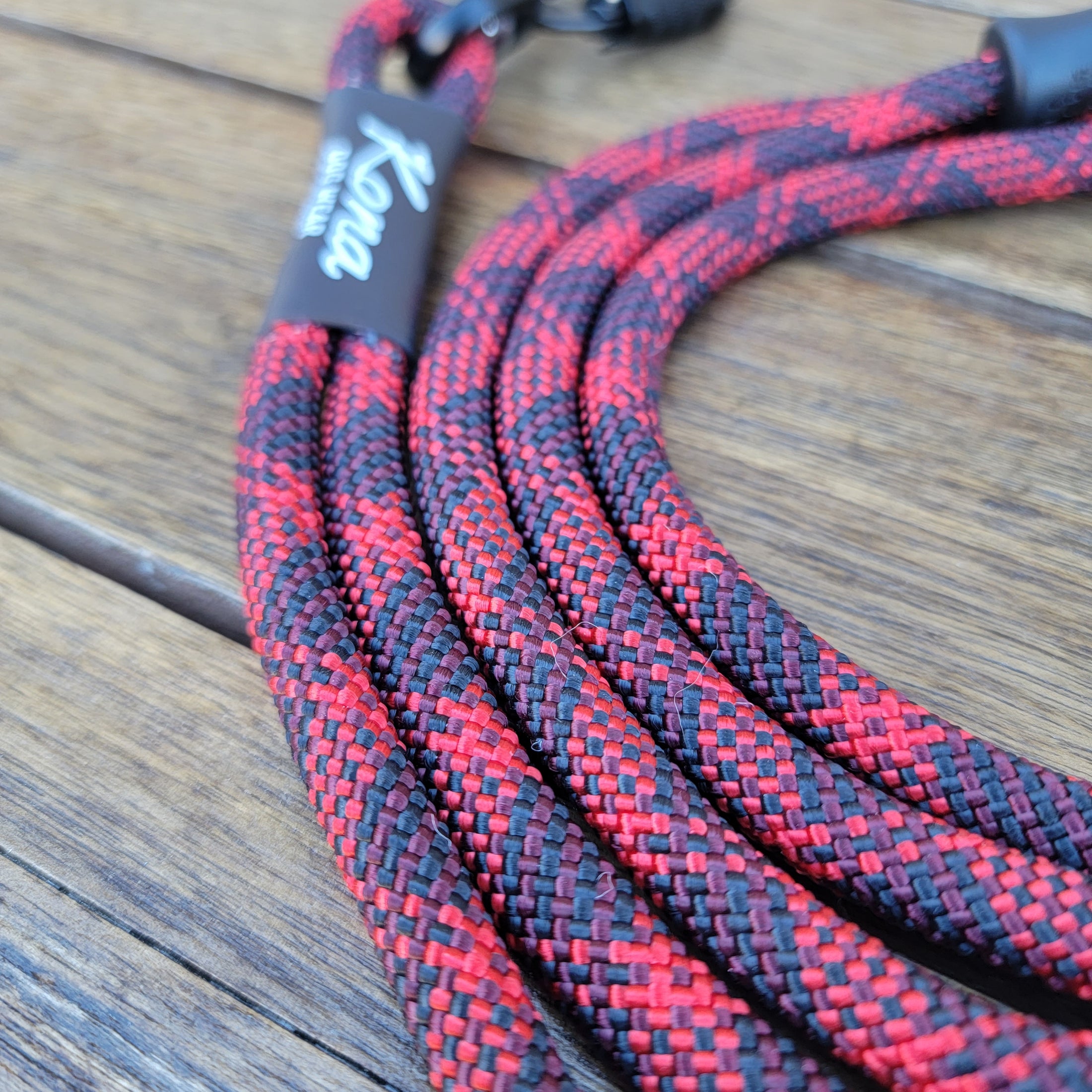 Laisse en corde mains libres Black Cherry