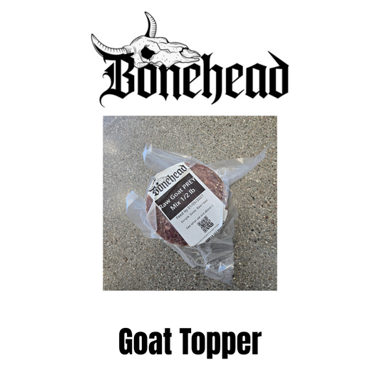 Bonehead Frozen Raw Topper - Goat