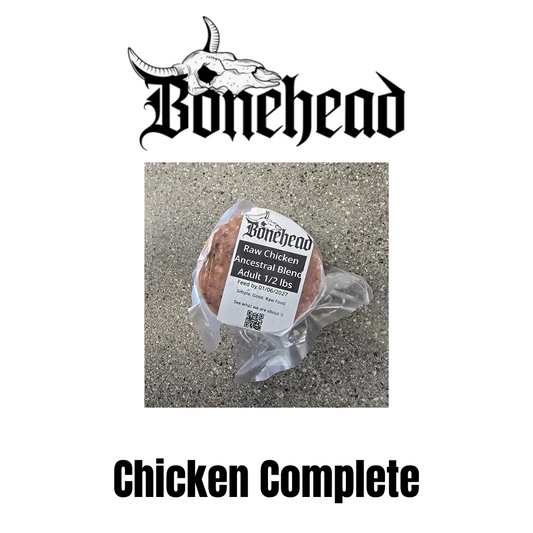 Bonehead Ancestral Blend Frozen Raw Dog Food -Chicken
