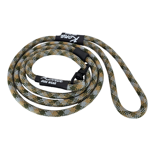 camo rope dog slip lead