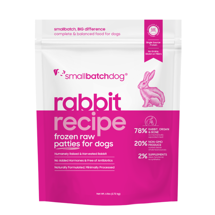 Smallbatch Frozen Raw Rabbit – Kona Dog Wear
