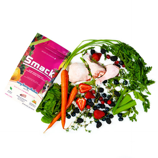 Smack Dehydrated Raw Dog Food - Very Berry Chicken