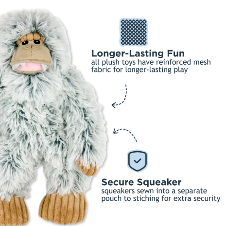 Yeti Plush Dog Toy